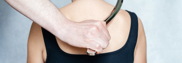 A person receiving Myofascial Release Therapy