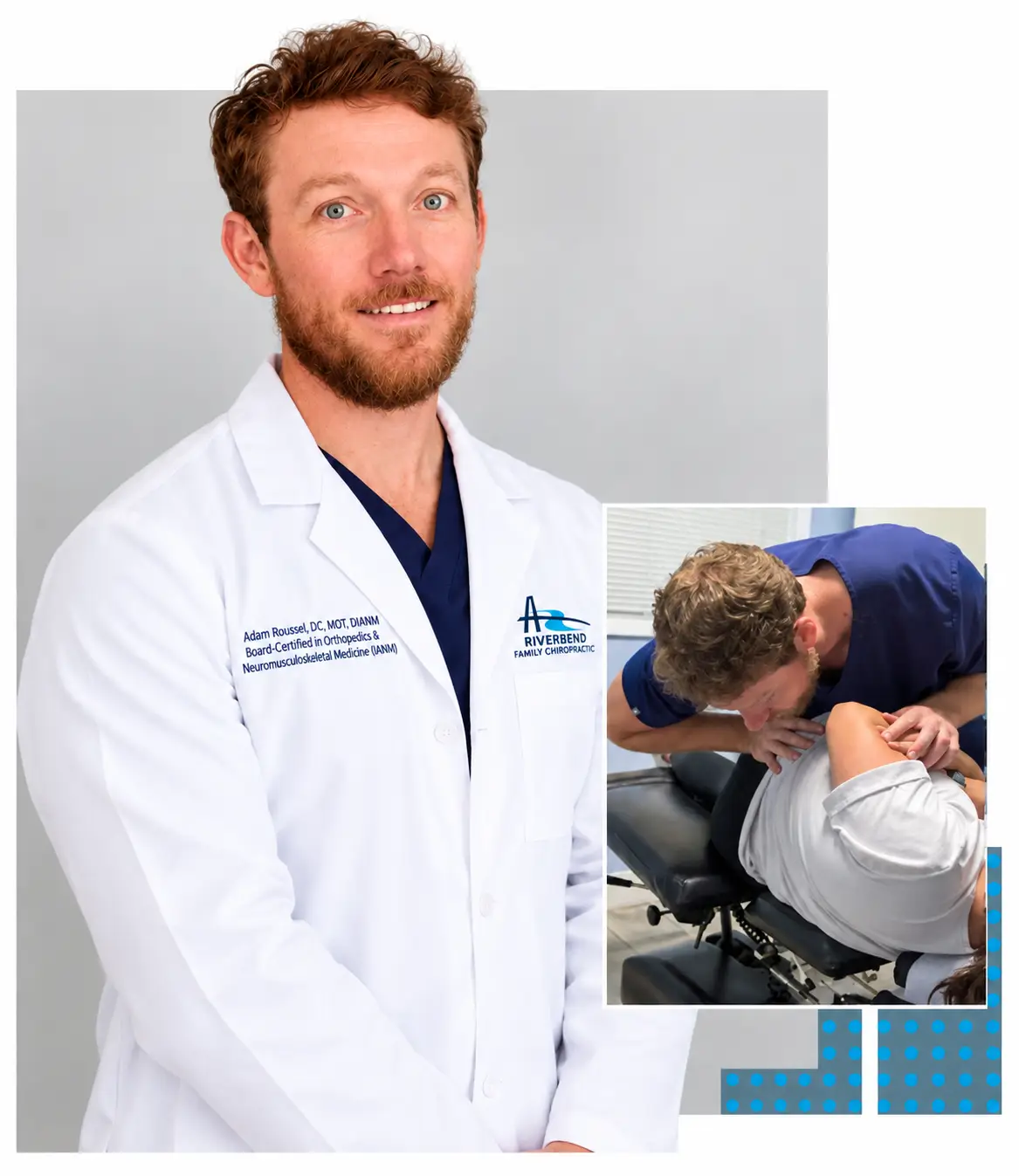 doctor in white coat and doing procedures